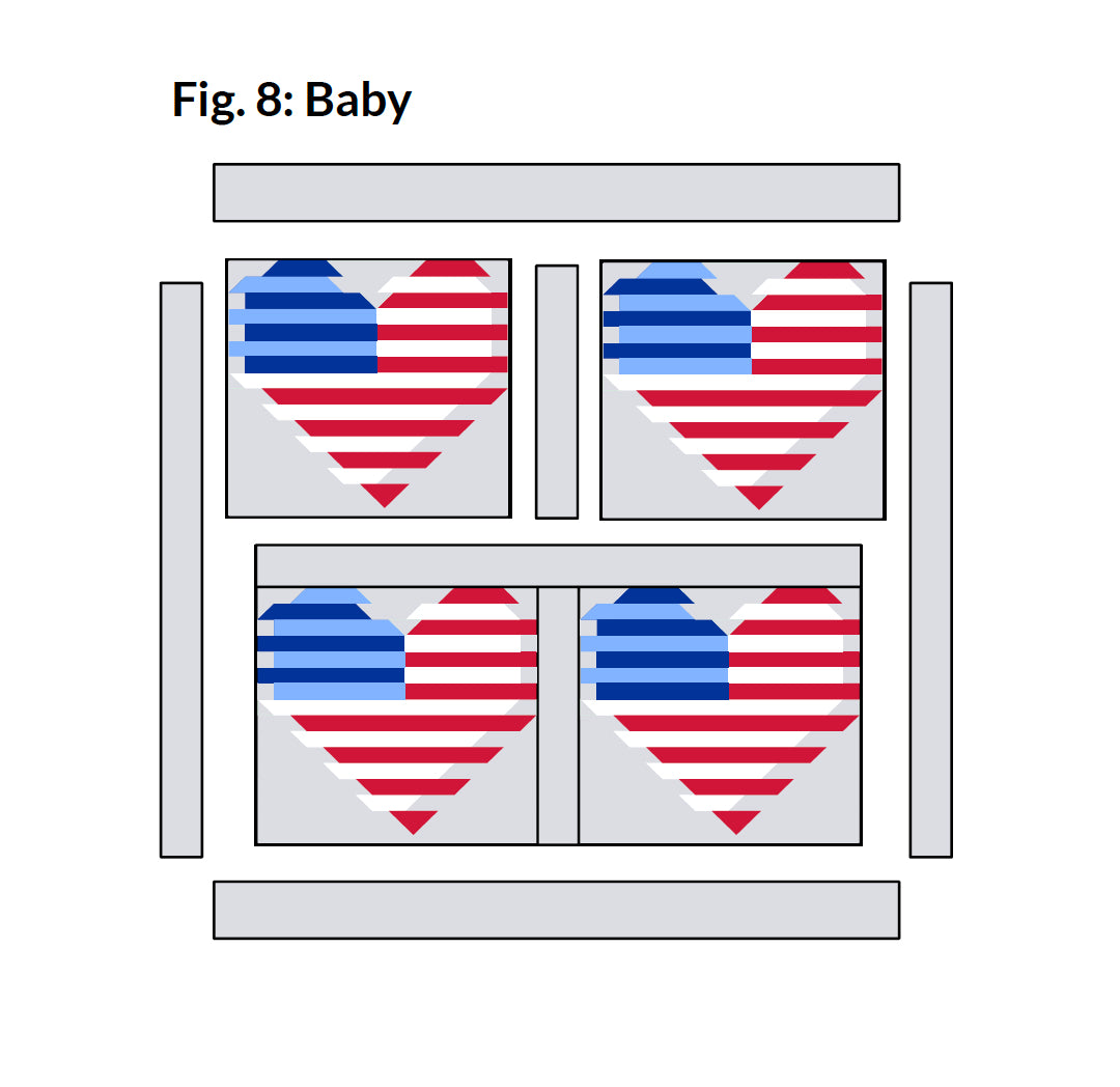 Patriotic Love Boldly Quilt Pattern - PDF