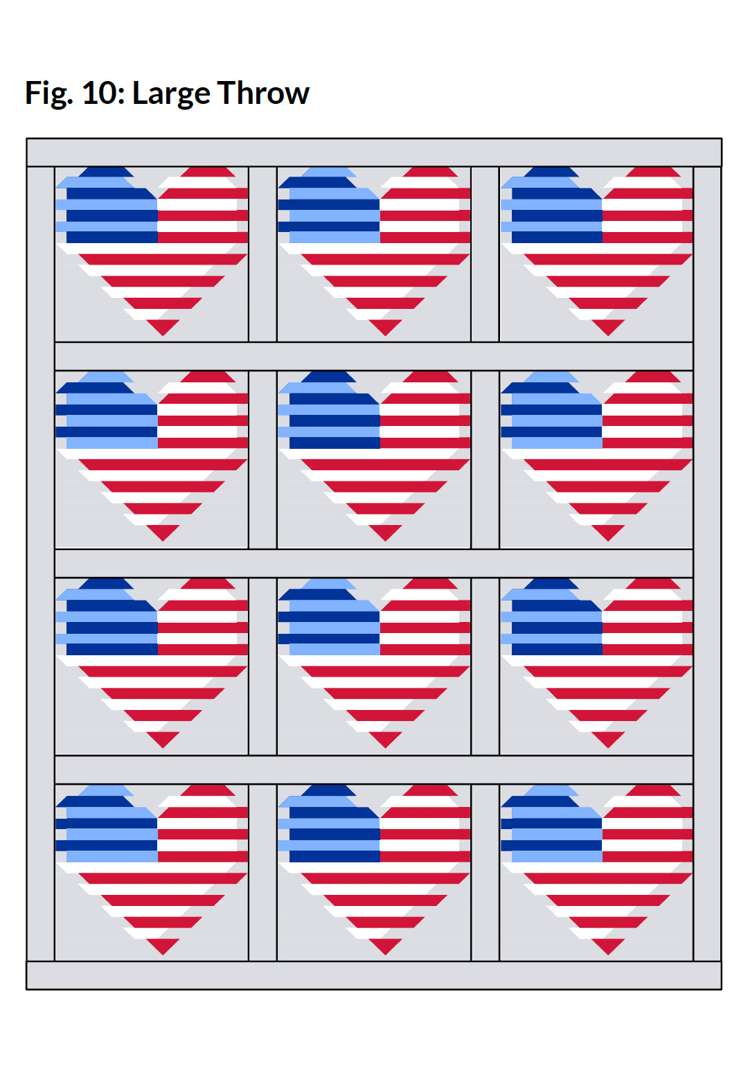 Patriotic Love Boldly Quilt Pattern - PDF