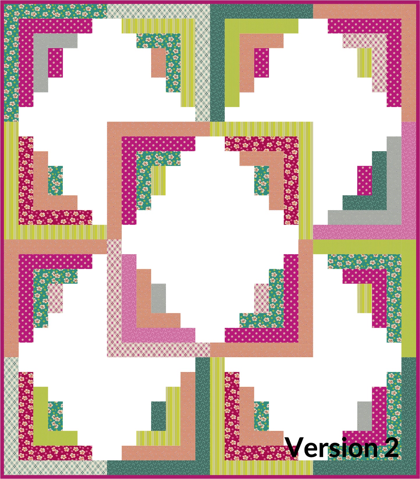 Still Pretty Simple Jelly Roll Quilt - PDF (Almost Free for Charity)