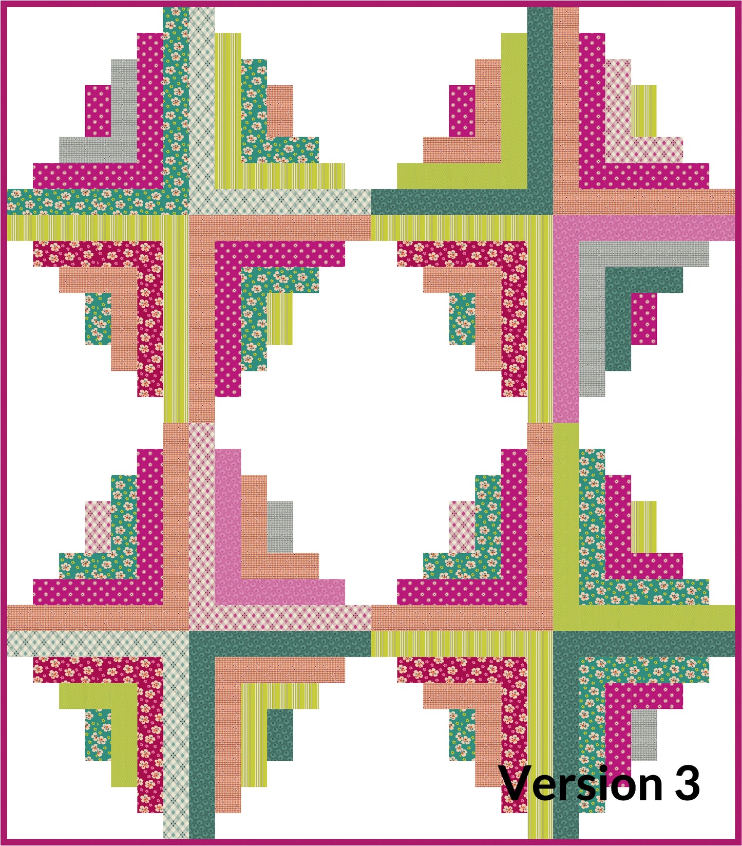 Still Pretty Simple Jelly Roll Quilt - PDF (Almost Free for Charity)
