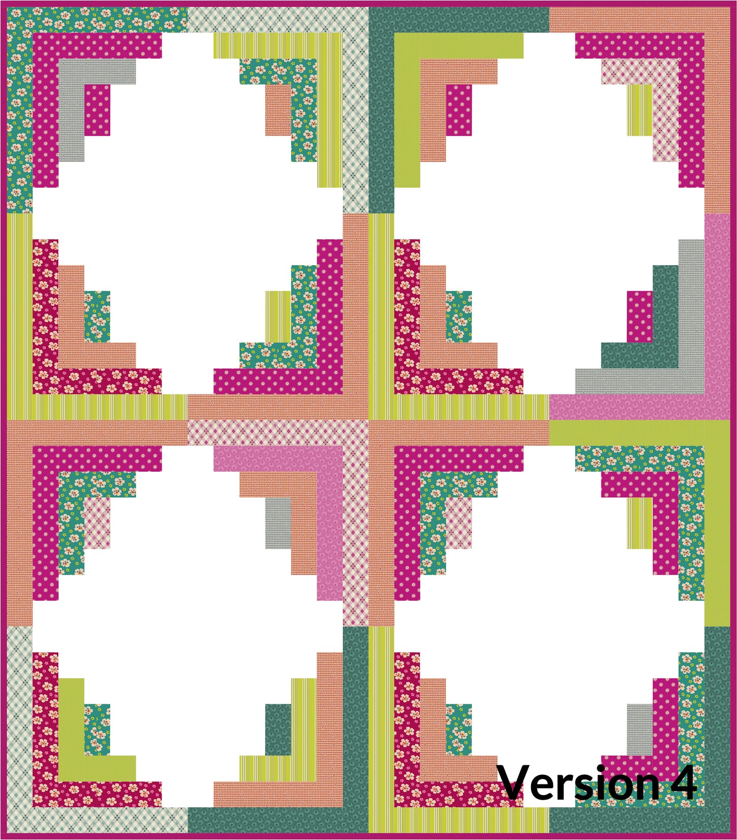 Still Pretty Simple Jelly Roll Quilt - PDF (Almost Free for Charity)