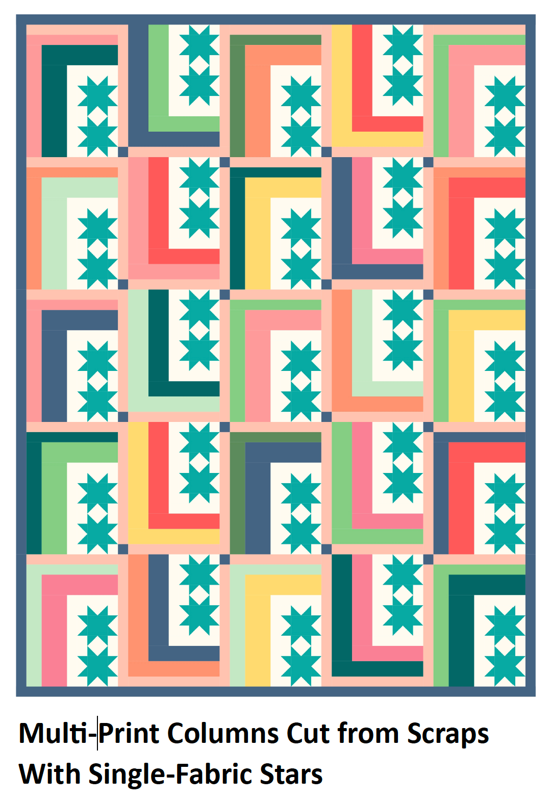 Twin-Star Cabins Quilt Pattern - PDF