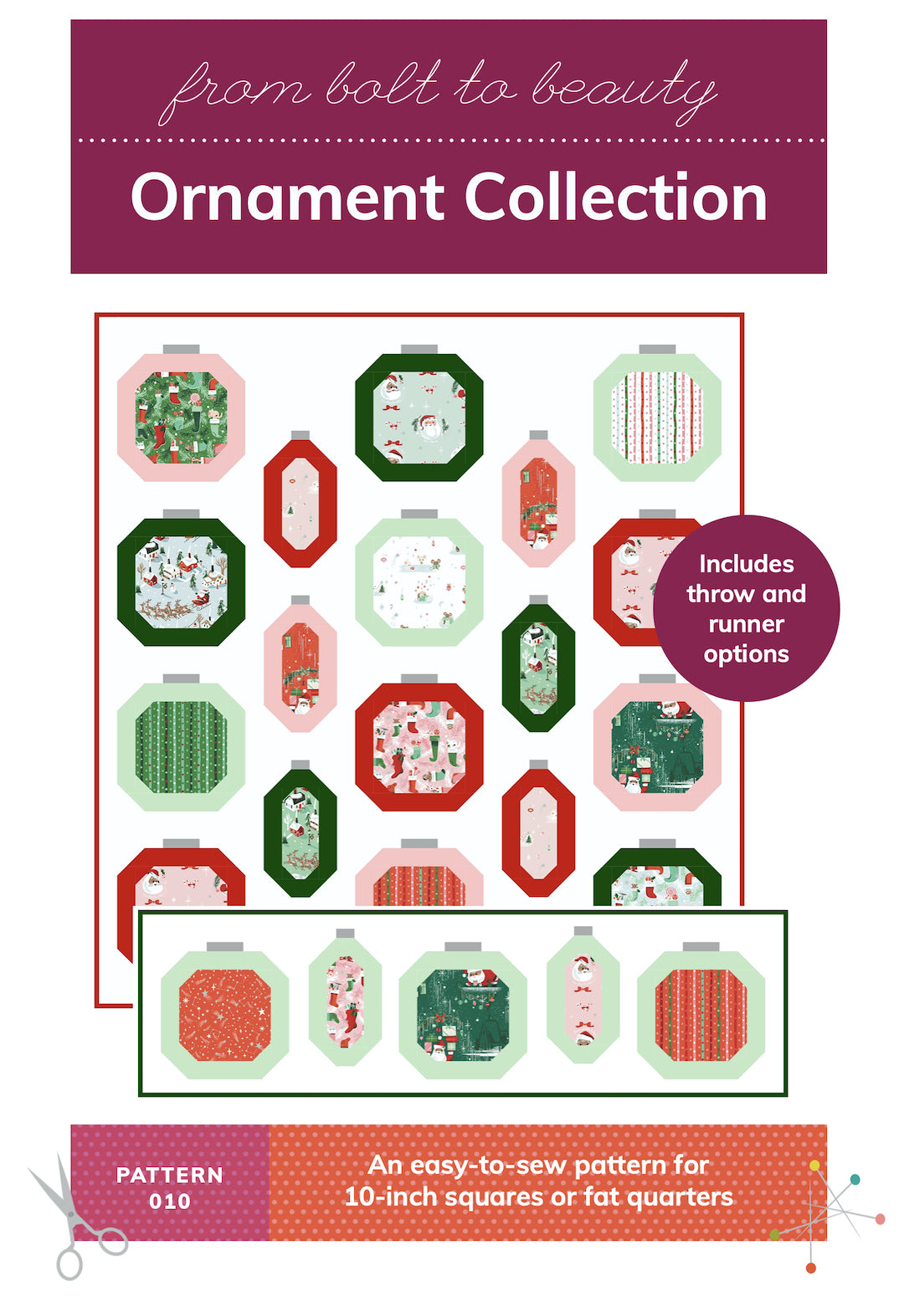 Ornament Collection Quilt Pattern - PDF