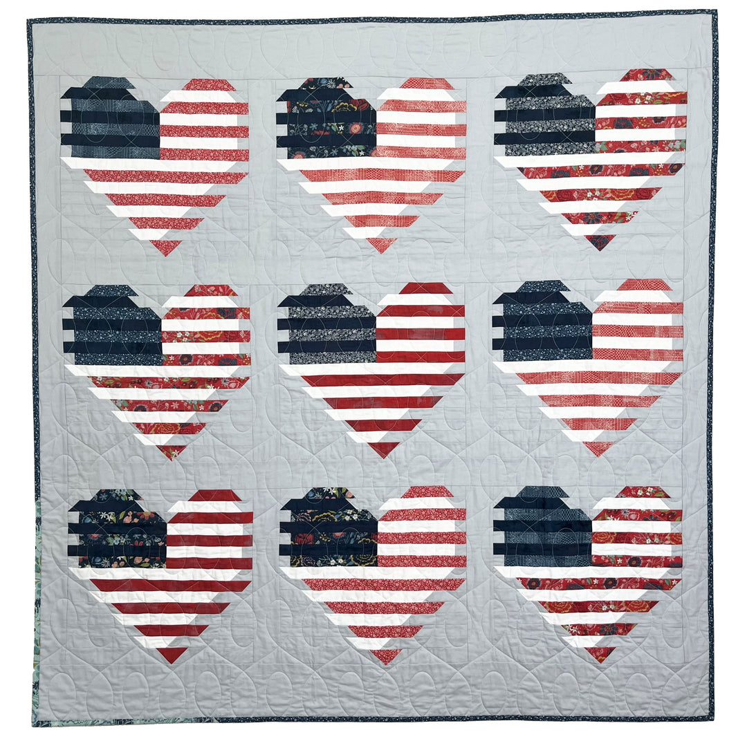 Patriotic Love Boldly Quilt Pattern - PRINTED