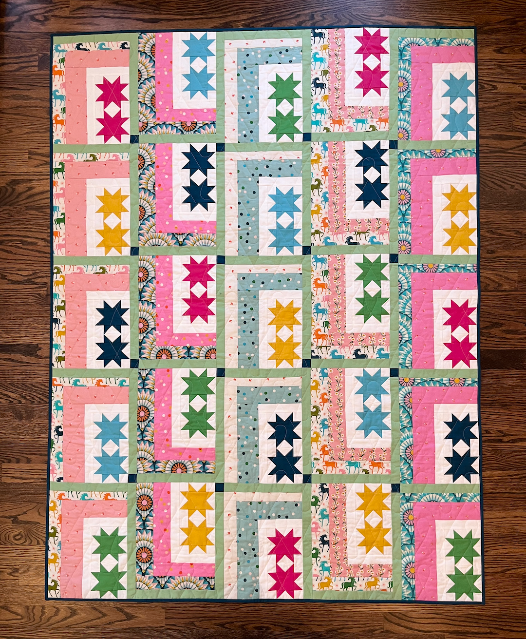 Twin-Star Cabins Quilt Pattern - PRINTED