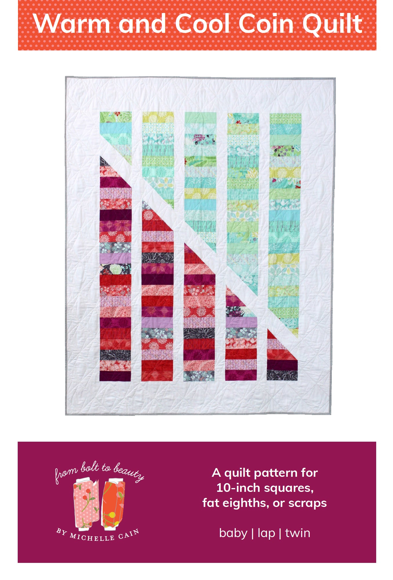 Bit Coin Quilt Pattern Warm and Cool Coin Quilt Pattern - PDF – From Bolt to Beauty