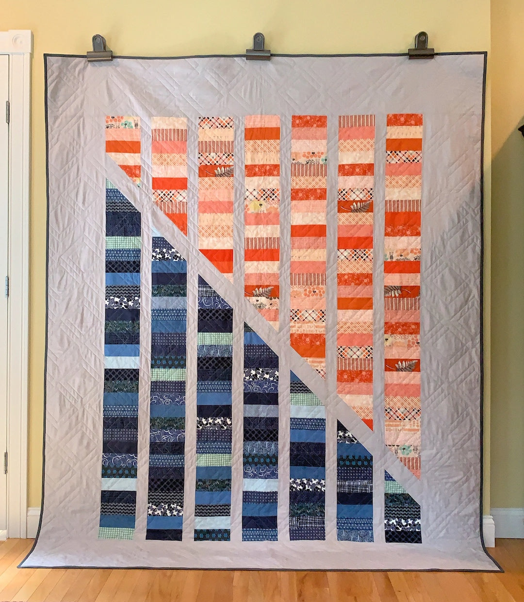 Warm and Cool Coin Quilt Pattern - PDF